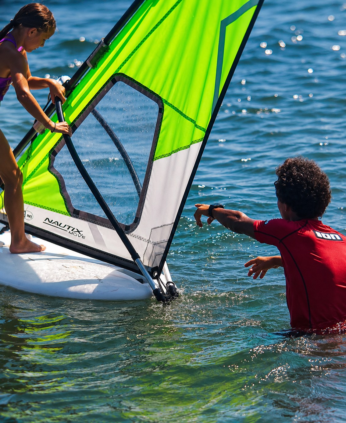 Lezione di windsurf con istruttore sul Lago Maggiore