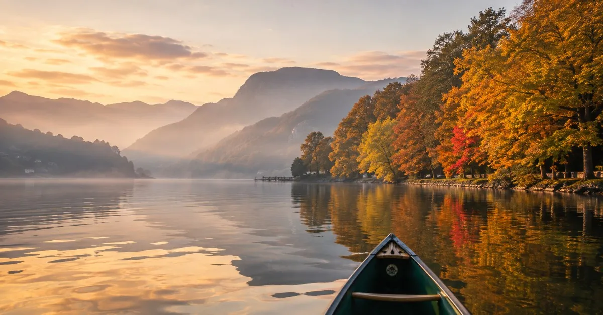 Il lago in autunno: quando l'acqua cambia insieme al paesaggio